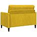 Divano con Storage Giallo 122 x 78 x 87 cm Poliestere - Foto miniatura 5