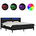Struttura letto con materasso Nero 180 x 200 cm Pelle Sintetica - Foto miniatura 3