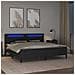 Struttura letto con materasso Nero 180 x 200 cm Pelle Sintetica - Foto miniatura 4