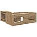Letto alto per bambini con scrivania 2 pz Rovere Artigianale - Foto miniatura 5