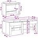 Letto alto per bambini con scrivania 2 pz Rovere Artigianale - Foto miniatura 8