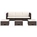 Set Divani Da Giardino 12 Pz In Polirattan Modulare Marrone - Foto miniatura 8