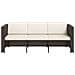 Set Divani Da Giardino 12 Pz In Polirattan Modulare Marrone - Foto miniatura 9