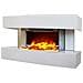 Chemin Arte 185 Caminetto Da Pavimento Con Potenza 2000w A Led, Bianco - Foto miniatura 7