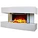 Chemin Arte 185 Caminetto Da Pavimento Con Potenza 2000w A Led, Bianco - Foto miniatura 4