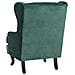 Poltrona In Tessuto Vellutato Verde Alta - Foto miniatura 23