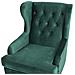 Poltrona In Tessuto Vellutato Verde Alta - Foto miniatura 30