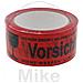 No Name (foreign Brand) Signalklebeband 50 Mm X 66 M (b X L) Polypropylen Orange Vorsicht Vetro - Foto miniatura 1