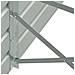Letto Rialzato Giardino In Acciaio Zincato 480x80x77 Cm Grigio - Foto miniatura 6