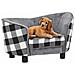 Divano per Cani Grigio 68x38x38 cm in Peluche - Foto miniatura 5