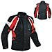 Enduro Giacca Moto Turismo Touring Cordura Impermeabile 4 Stagioni Rosso L - Foto miniatura 1