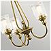 Lampadario A 3 Luci, Ottone Naturale, E27 - Foto miniatura 3