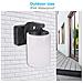 Esterni Applique Grigio Antracite E27 Lanterna Vetro Al Di Fuori Luci Parete Elettrico Ip44 Alluminio Impermeabile Garden Wall Lights Collegati Alla Rete Elettrica Per Patio Terrazza Balcone Veranda Garage - Foto miniatura 4