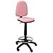 T04cp Sgabello Ergonomico, Altezza Regolabile E Anello Poggiapiedi Rosa Pálido - Foto miniatura 2