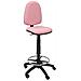 T04cp Sgabello Ergonomico, Altezza Regolabile E Anello Poggiapiedi Rosa Pálido - Foto miniatura 1