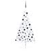 Set Albero Natale Artificiale a Metà LED Palline Bianco 120cm - Foto miniatura 1
