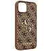 Cover Iphone 13 Pro Guess Modello ""4g"" Con Logo In Rilievo Marrone - Foto miniatura 3
