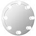 Specchio Da Parete Rotondo Senza Cornice Con Luci Led In Vetro - Foto miniatura 1