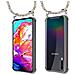 Catena Di Telefoni Cellulari Compatibile Con Samsung Galaxy A70 In Rainbow - Coperchio Protettivo In Silicone Con Anelli D'argento, Cinturino In Corda E Custodia Staccabile - Foto miniatura 7