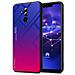 Custodia Compatibile Con Huawei Mate 20 Lite In Viola - Rosso - Coperchio Protettivo Bicolore In Vetro Temperato E Silicone Tpu - Foto miniatura 1