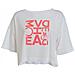 T-shirt Maxi In Rete Donna - Bianco-rosa S - Foto miniatura 1