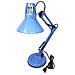 Lampada Da Tavolo Scrivania Braccio Snodabile Morsetto Lumetto Lume Blu - Foto miniatura 1