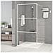 Parete Doccia Walk In Bianca 100x195 Cm Vetro Trasparente Esg - Foto miniatura 1