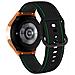 Cinturino Per Galaxy Watch 5 / 5 Pro / 4 Silicone Bicolore Cuciture Nero / Verde - Foto miniatura 1