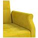 Divano Letto Con Cuscini Giallo In Velluto - Foto miniatura 7