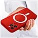 Cover Magsafe Per Iphone 12 Pro Soft-touch Opaca Bordi Rialzati Anti-shock Rossa - Foto miniatura 3