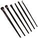 Set Con Pennelli Trucco E Matite Ombretto 6 Pezzi Black - Foto miniatura 1