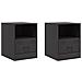 Comodini 2 pz Neri 34,5x39x44 cm in Acciaio - Foto miniatura 1