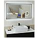 Specchio Da Bagno Con Luce Led Onlay 100 Cm 60 Cm Argento - Foto miniatura 1