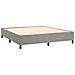 Letto A Molle Materasso E Led Grigio Chiaro 160x200 Cm Velluto - Foto miniatura 4