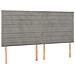 Letto A Molle Materasso E Led Grigio Chiaro 160x200 Cm Velluto - Foto miniatura 6