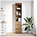 Credenza Alta Rovere Artigianale 37,5x35x180 cm in Truciolato - Foto miniatura 8