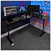 2022068 - Ecke - L-form - Aluminium - Gaming - Karbonfaser - Grau (2022068) - Foto miniatura 1