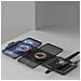 Caricatore Wireless Portatile Pieghevole 15w, Qi, Magsafe E Apple Watch. Base Di Ricarica Tripla. - Foto miniatura 3