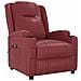 Poltrona Alzapersona Rosso Vino In Similpelle - Foto miniatura 2