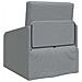 Divano Letto a Pavimento 2-in-1 Grigio Chiaro 65x80x83 cm Tessuto - Foto miniatura 7