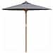 Parasol da giardino  Grigio Scuro 217x230 cm in Bambù - Foto miniatura 1