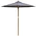 Parasol da giardino  Grigio Scuro 217x230 cm in Bambù - Foto miniatura 4