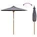 Parasol da giardino  Grigio Scuro 217x230 cm in Bambù - Foto miniatura 6