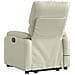 Poltrona Alzapersona Elettrica Reclinabile Crema in Similpelle - Foto miniatura 5