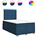 Giroletto a Molle con Materasso Blu 120x190 cm in Tessuto - Foto miniatura 1