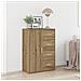 Sideboard in Quercia Artigianale 60x31x84 cm in Legno Ingegnerizzato - Foto miniatura 2