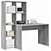 Scrivania Grigio sonoma 138.5 x 55 x 143 cm Legno multistrato - Foto miniatura 3