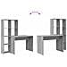 Scrivania Grigio sonoma 138.5 x 55 x 143 cm Legno multistrato - Foto miniatura 8