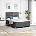Letto a molle con materasso Grigio scuro 140 x 200 cm Tessuto - Foto miniatura 2