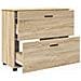 Set di mobili per il bagno con cassetto 3 pcs rovere sonoma - Foto miniatura 5
